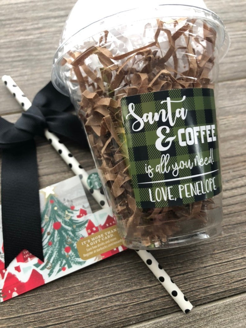 Christmas Coffee Cup Gift Card Holders Teacher Holiday Gift Etsy