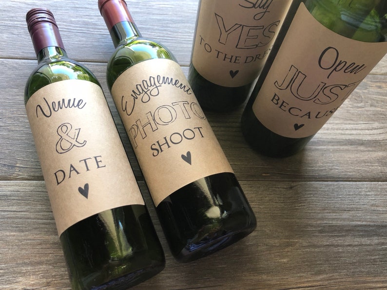 Engagement Gift Engagement for Couple Wine Engagement Gift Etsy