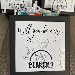 Ring Bearer Proposal, Will you be my Ring Bearer, Ring Security Ring Bearer Gifts image 2