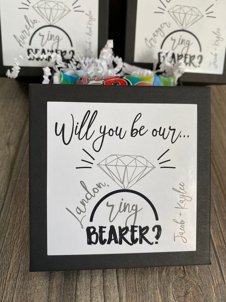 Ring Bearer Proposal, Will you be my Ring Bearer, Ring Security Ring Bearer Gifts image 2