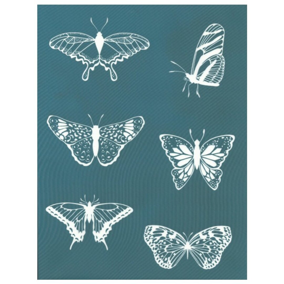 Designer Silk Screen Printing Stencil Butterflies Combo Set Etsy