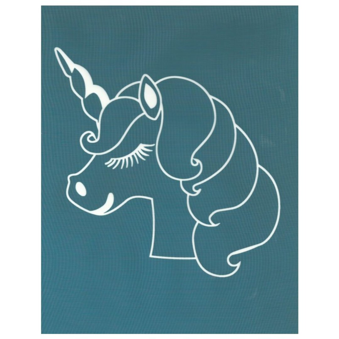 cute unicorn stencil