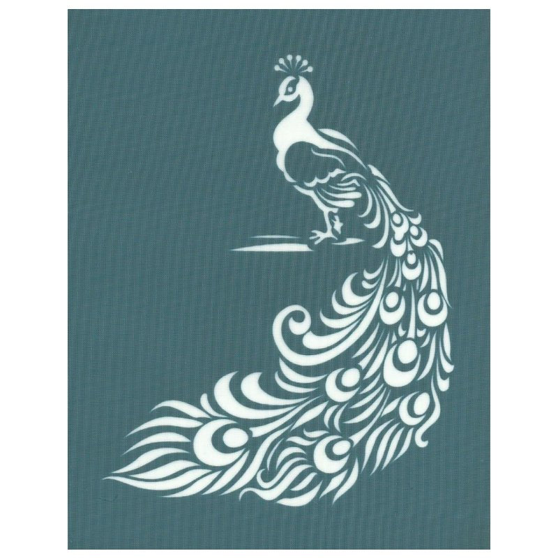 Screen clearance printing stencil