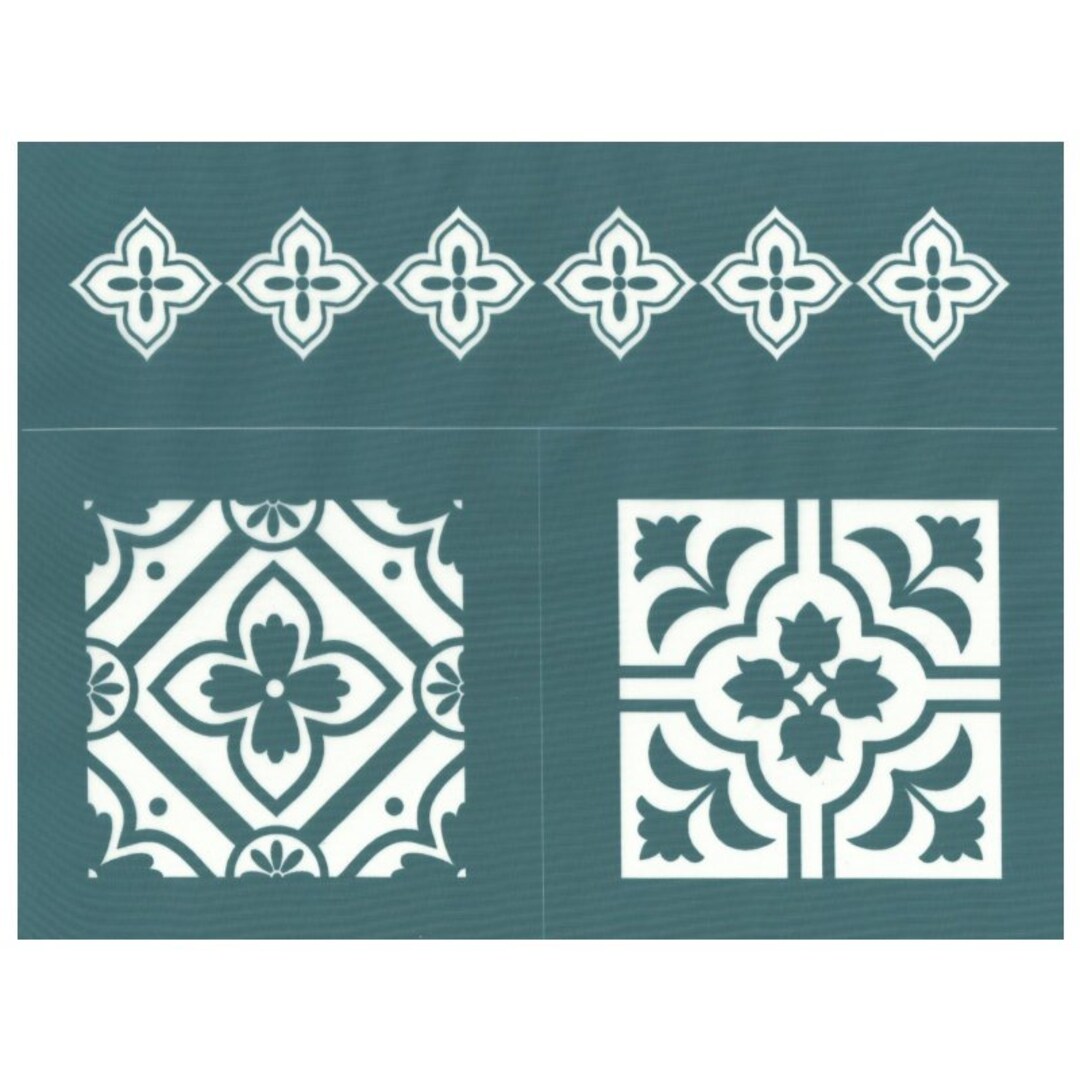 DIY Silk Screen Printing Stencil Tile & Coaster Designs for - Etsy Israel