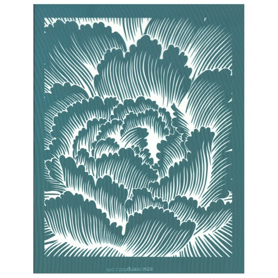 Silk Screen Printing Design Stencil Carnation Flower for Etsy