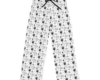 Spodnie piżamowe ze wzorem zodiaku Byk | Nadruk na całej powierzchni