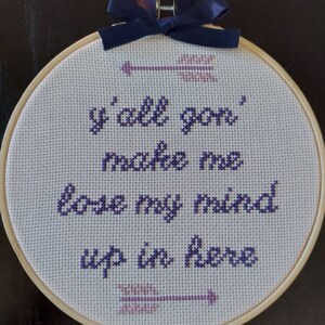 DMX Lyrics Completed Cross Stitch