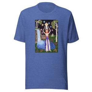 The Star Major Arcana Tarot Card Metaphysical Spiritual Divination Art Unisex t-shirt