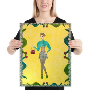 Cryptid Couture Loch Ness Monster Nessie Lake Monster Cryptozoology Fashion Art Illustration Photo paper poster