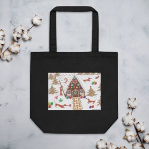 Gingerbread Dachshunds Cute Christmas Dogs Eco Tote Bag