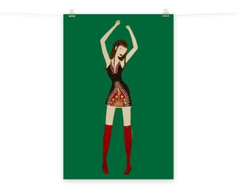 Altana Fashion Art Illustration Dress Design Photo paper poster