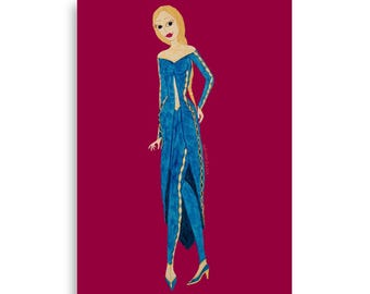 Zlata Fashion Art Design Illustration Photo paper poster
