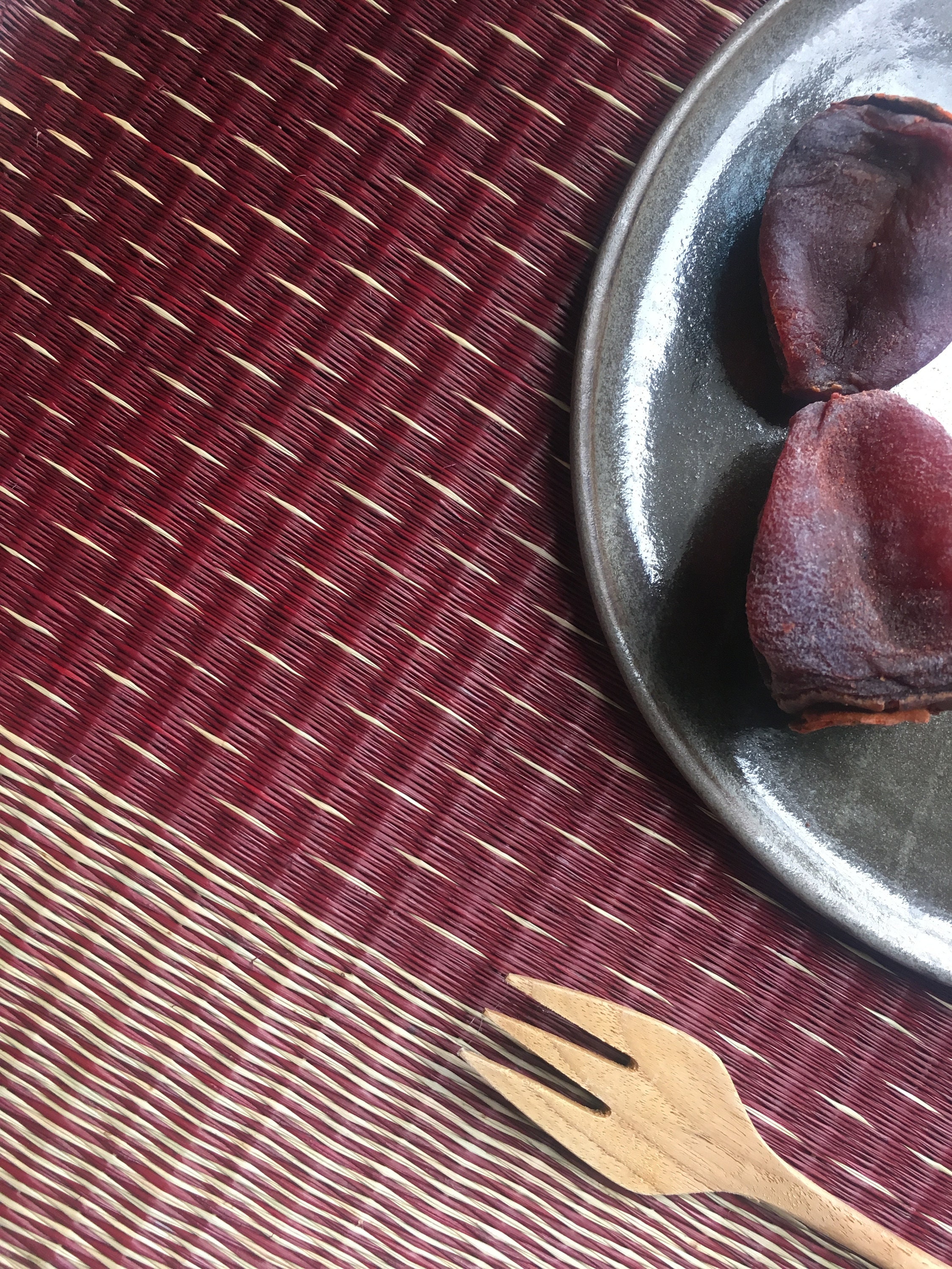 Red placemats rustic placemats woven placemats Handmade Etsy