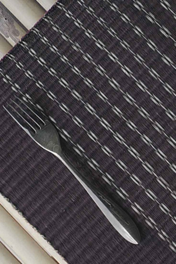 Black placemats rustic placemats woven placemats Handmade Etsy