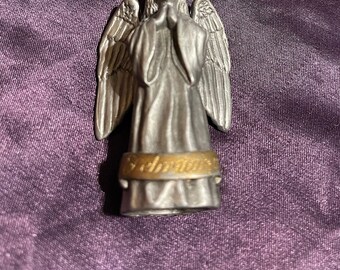 Pewter February angel 1995 Hudson USA figure