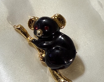 Enamel vintage koala brooch vintage