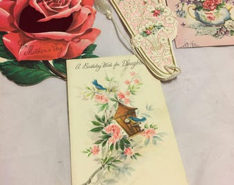 Vintage mother and daughter greeting cards 60s? 70s?