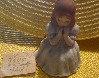 Vintage first communion figurine enesco 1980s