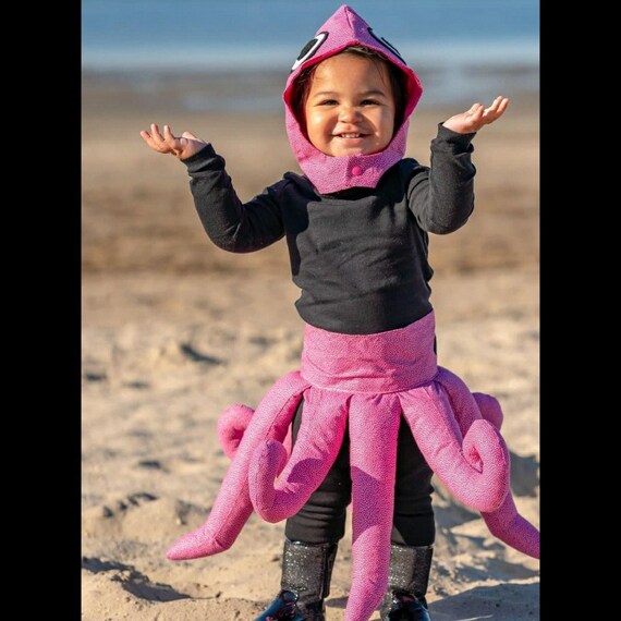 Traje de pulpo personalizado Falda y capucha de pulpo, Niño