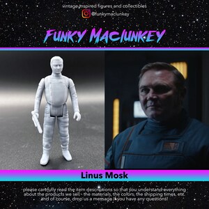 Vintage-style Star Wars Custom Linus Mosk (Andor) Action Figure