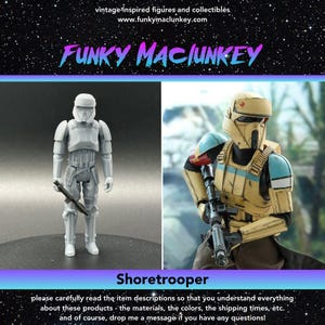 Vintage-style Star Wars Custom Shoretrooper Action Figure