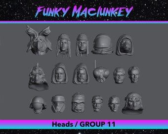 Vintage Star Wars Heads GROUP 11