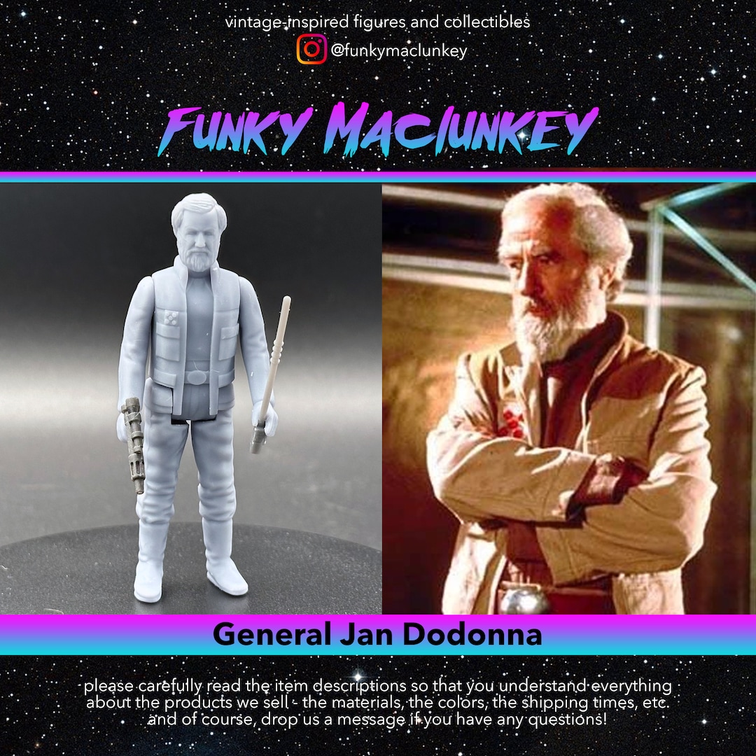 Vintage-style Star Wars General Dodonna Action Figure - Etsy