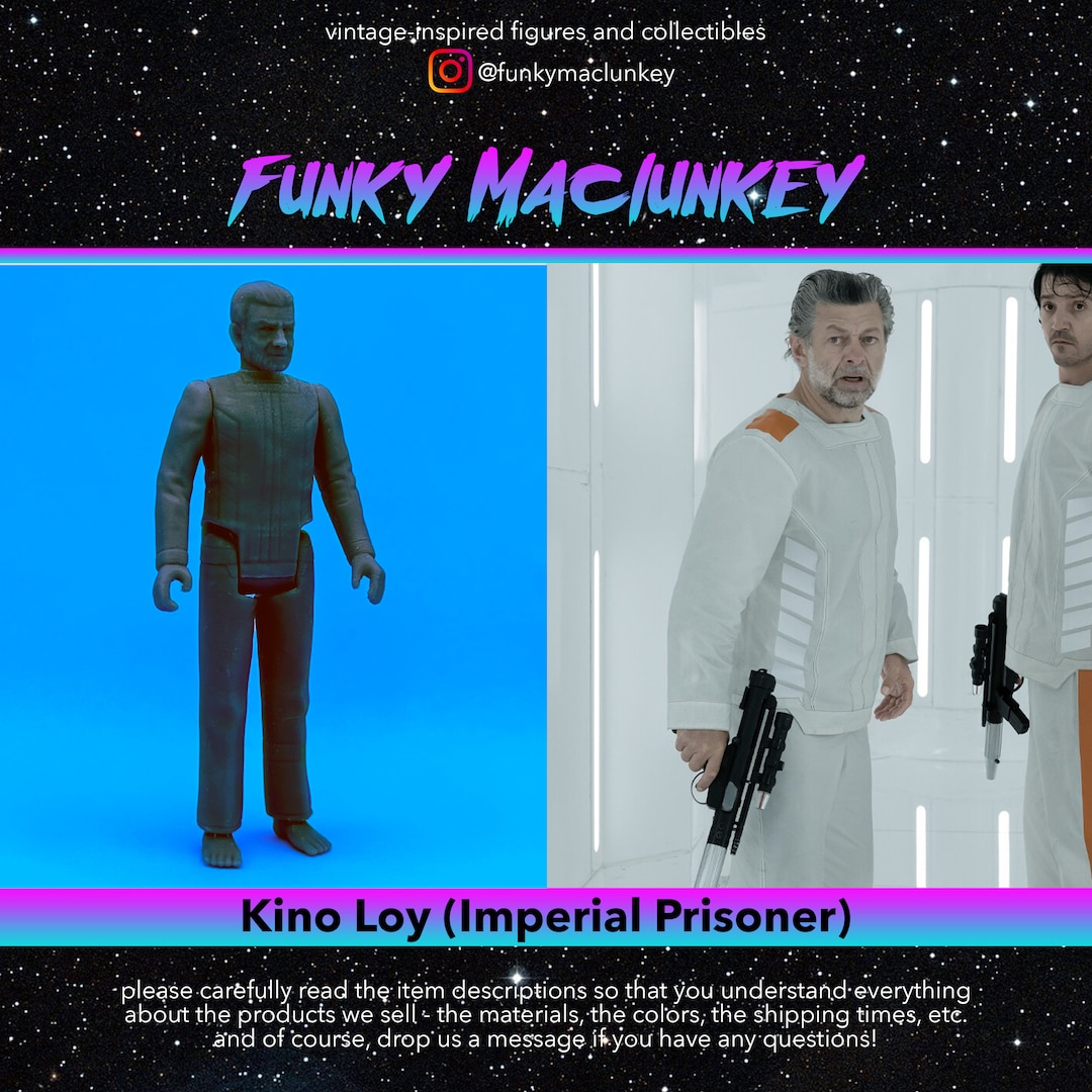 Vintagestyle Star Wars Custom Kino Loy prisoner Action Figure Etsy