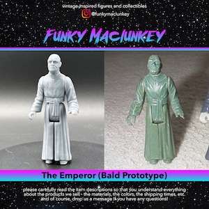Vintage-style Star Wars Emperor (bald prototype version) Action Figure