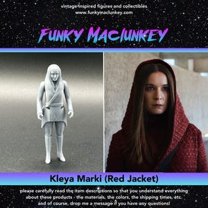 Vintage-style Star Wars Custom Kleya Marki (Red Jacket) Action Figure