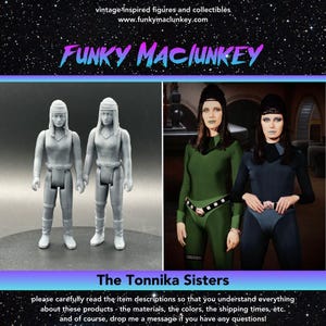 Vintage-style Star Wars Custom Tonnika Sisters Action Figures