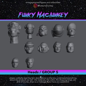 Vintage Star Wars Heads GROUP 5