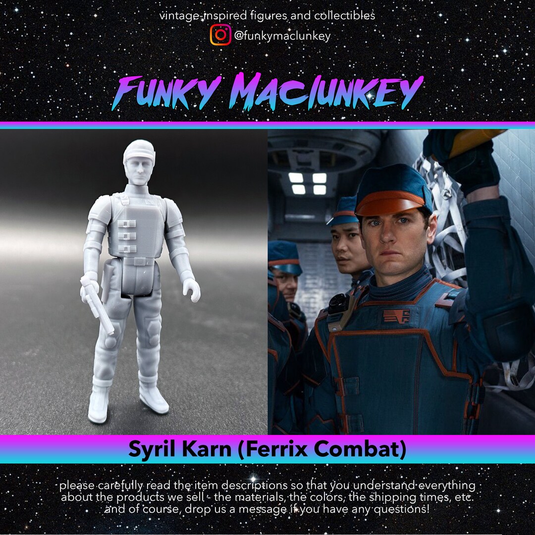 Vintage-style Star Wars Custom Syril Karn (ferrix Combat) Action Figure ...
