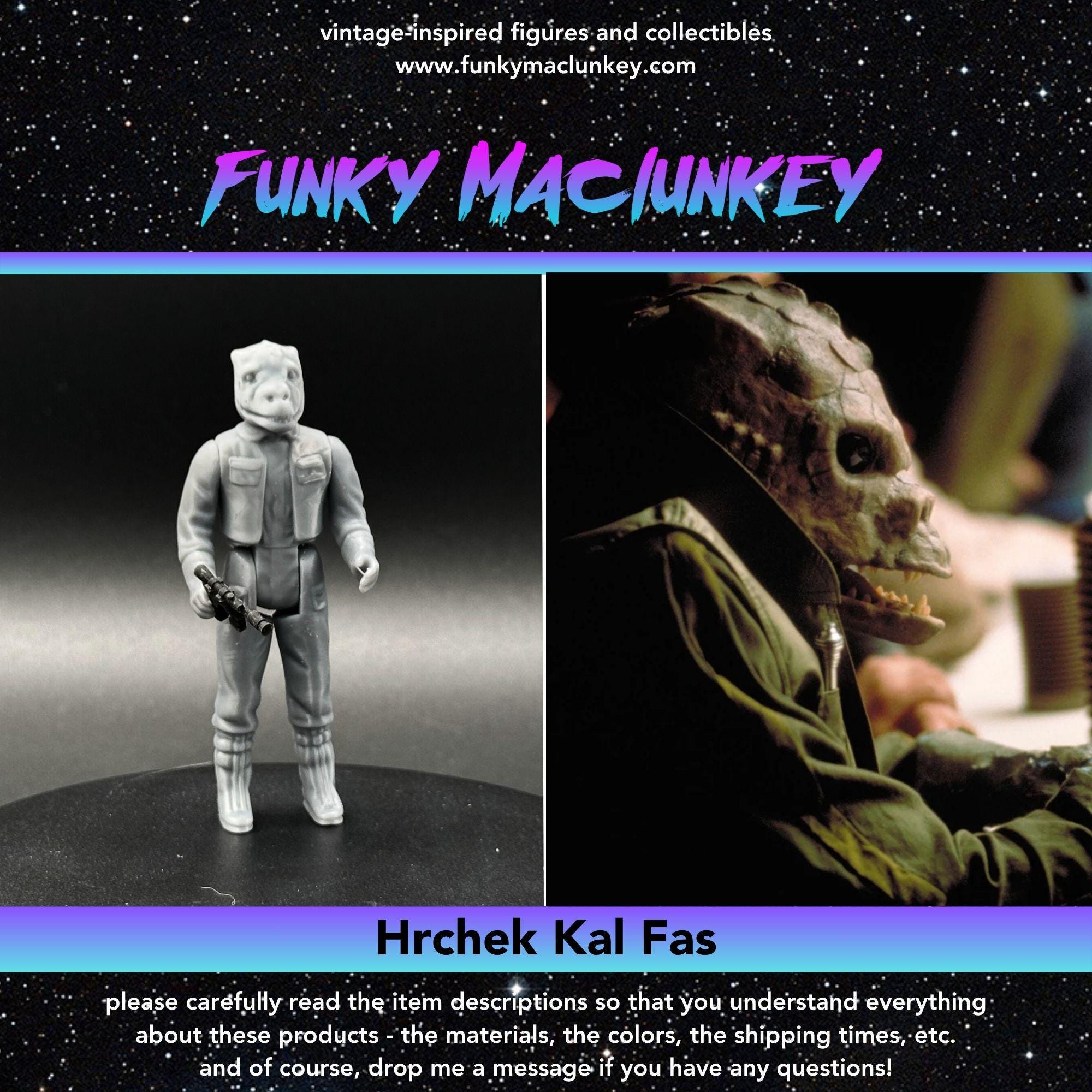 Vintage-style Star Wars Custom Hrchek Kal Fas Action Figure