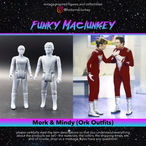 『MORK & MINDY』アクションフィギュア 2体セット モーク＆ミンディ Mork and Mindy Doll - Etsy