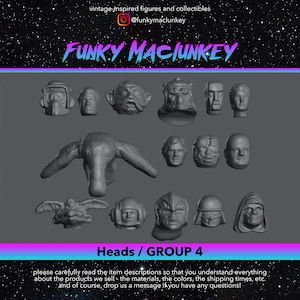 Vintage Star Wars Heads GROUP 4