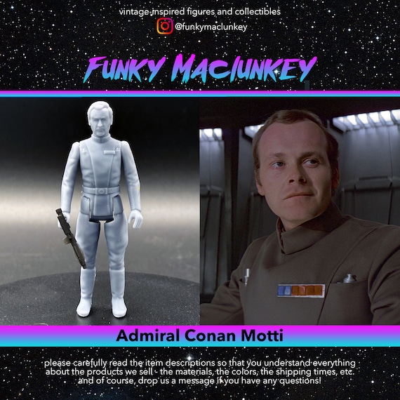Vintage-style Star Wars Custom Admiral Conan Motti Action Figure