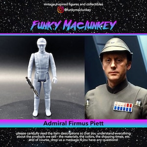 Vintage-style Star Wars Custom Admiral Firmus Piett Action Figure