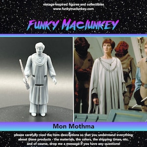 Custom Mon Mothma Star Wars Actionfigur im Vintage-Stil