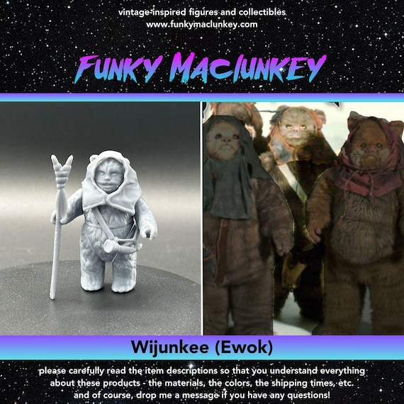 Vintage-style Star Wars Wijunkee (ewok) Action Figure - Etsy
