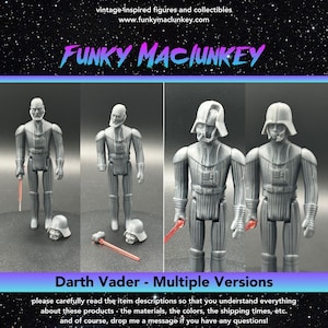 Vintage-style Star Wars Custom Darth Vader (Removable Helmet) Action Figure