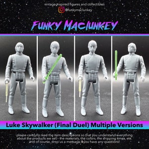 Figurka akcji Star Wars Custom Luke Skywalker (Final Duel) w stylu vintage