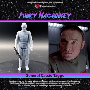 Figurka akcji Star Wars Custom General Cassio Tagge w stylu vintage
