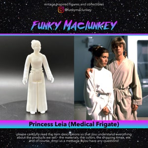 Figurine articulée Star Wars Princesse Leia (frégate médicale) style vintage