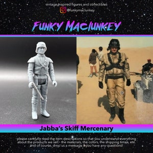 Vintage-style Star Wars Mercenary (Jabba&#39;s Skiff) Action Figure