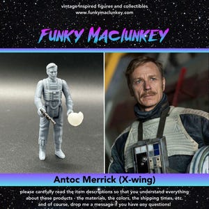 Vintage-style Star Wars Custom Antoc Merrick (X-wing pilot) Action Figure