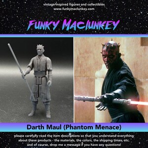 Vintage-style Star Wars Darth Maul (Phantom Menace) Action Figure