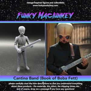 Vintage Style Star Wars Cantina Band Bith (Book of Boba Fett) Action Figure