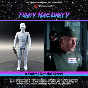 Vintage-style Star Wars Custom Admiral Kendal Ozzel Action Figure
