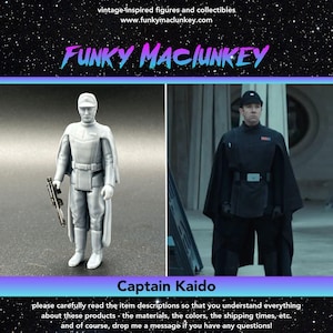 Vintage-style Star Wars Custom Captain Kaido Action Figure